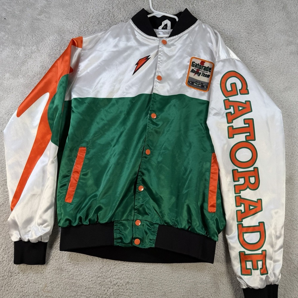 Vintage Gatorade Racing Team Jacket Size Medium Thirst Quencher Snap Lined Posh